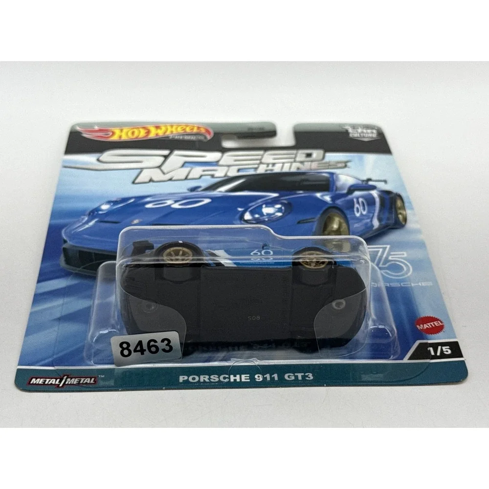 Hot Wheels Speed Machines Porsche 911 GT3 Diecast Car Scale Blue Metal New Chase